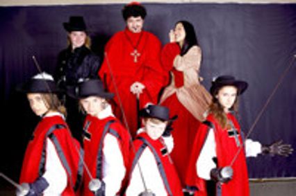 The Three Musketeers at North Coast Repertory Theatre show poster