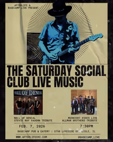 The Saturday Social Club W/ The Allman Brothers and Stevie Ray show poster