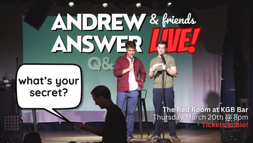 What's Your Secret? Andrew & Friends Answer LIVE! show poster