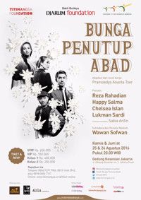 Bunga Penutup Abad show poster