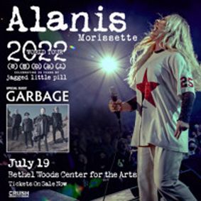 Alanis Morissette with special guest Garbage show poster