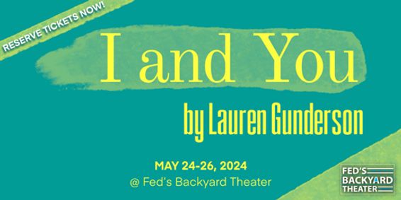 I and You show poster