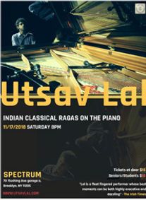 Utsav Lal-Indian Classical Ragas on Piano show poster