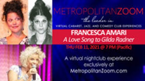 FRANCESCA AMARI ~ A Love Song for Gilda Radner show poster
