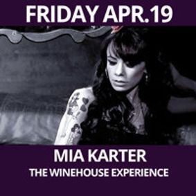 Mia Karter - THE WINEHOUSE EXPERIENCE show poster