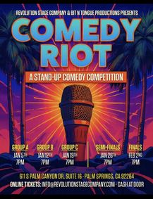 COMEDY RIOT show poster