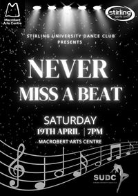 SUDC Annual Showcase - Never Miss A Beat show poster