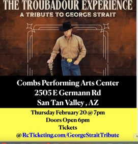 George Strait Tribute show poster
