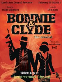 Bonnie & Clyde show poster