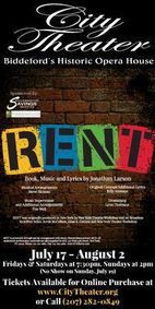 RENT show poster
