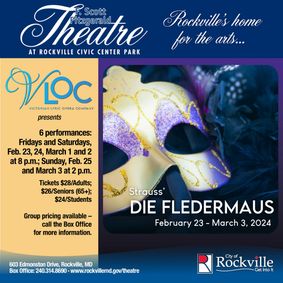 Victorian Lyric Opera Company presents Die Fledermaus show poster