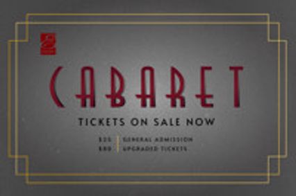 Cabaret show poster