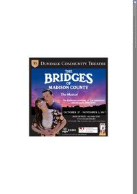 THE BRIDGES OF MADISON COUNTY show poster