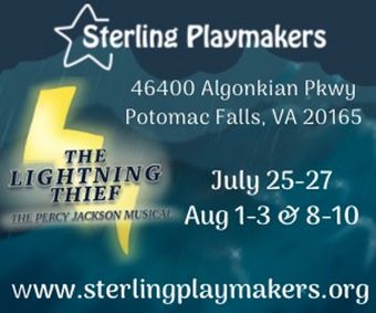 Sterling Playmakers' THE LIGHTNING THIEF: The Percy Jackson Musical show poster