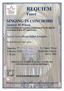 Conchord Singers 40th anniversary celebration concert