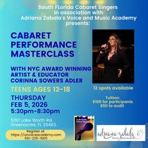 Cabaret Master Class for Teens 12 - 18