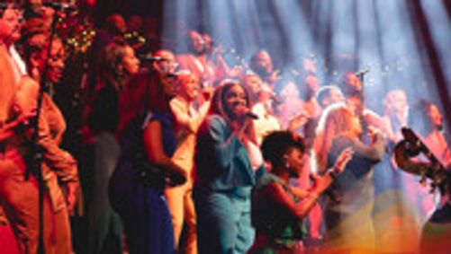 London Community Gospel Choir at Christmas show poster
