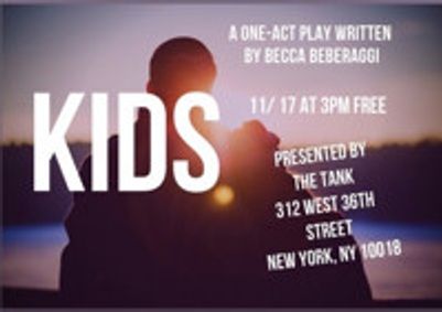 KIDS A New One Act by Becca Beberaggi show poster