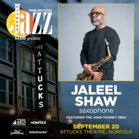 Attucks Jazz Club: Jaleel Shaw, saxophone show poster