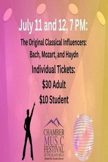 Chamber Music Festival of the Black Hills presents Bach, Haydn, and Mozart: the Original Influencers