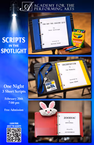 SCRIPTS IN THE SPOTLIGHT show poster