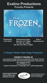 Disney's Frozen Jr. show poster