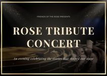 Rose Tribute Concert · Dec 30 at the Rose Center Theater in Westminster