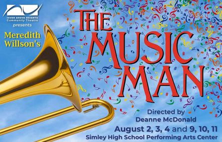 Meredith Willson's The Music Man show poster