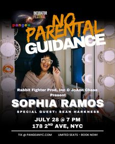 Buena Vista Social Club's Sophia Ramos Brings Her Electrifying One-Woman Show No Parental Guidance to the stage show poster