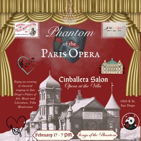 Cinballera Salon: Songs of the Phantom show poster