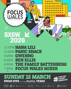 PLANETARY GROUP PRESENTS FOCUS WALES 2026 SXSW SHOWCASE & MIXER show poster