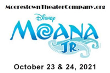 Disney's Moana, Jr. show poster