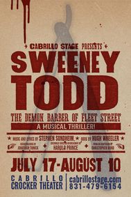 Sweeney Todd, The Demon Barber of Fleet Steet show poster