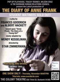 The Diary of Anne Frank - Latinx show poster