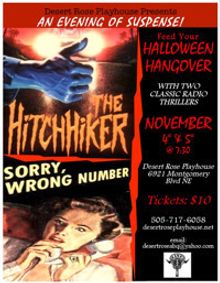 Halloween Hangover - An evening of classic suspense! show poster