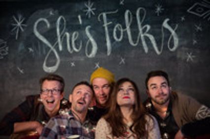 She's Folks Holiday Hootenanny show poster