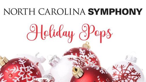 North Carolina Symphony Holiday Pops show poster
