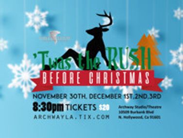 'Twas the RUSH Before Christmas show poster