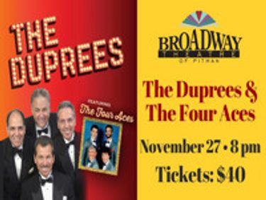 An Evening with The Duprees & The 4 Aces show poster