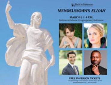 Mendelssohn's Elijah show poster