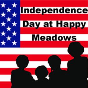 Independence Day at Happy Meadows show poster