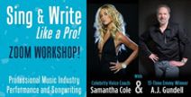 Sing and Write Like a Pro - Zoom Workshop