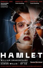 Virtual Production of Hamlet show poster