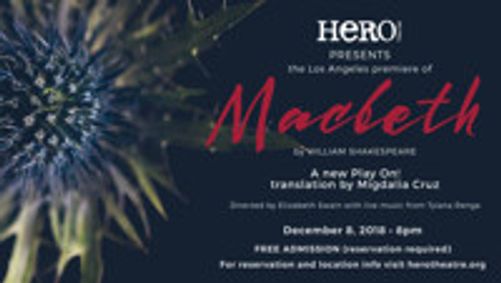 Macbeth - A One Night Only Reading show poster