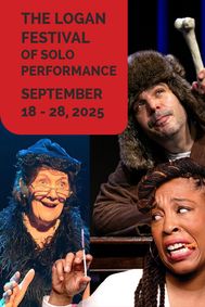 The 2025 Logan Festival of Solo Performance show poster