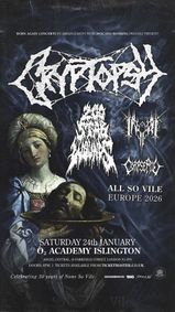 CRYPTOPSY at O2 Academy Islington - London show poster