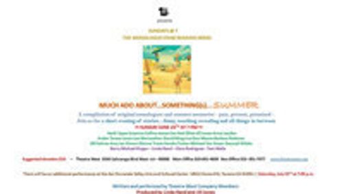 Much Ado about....something SUMMER show poster