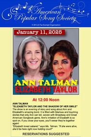 Ann Talman: Elizabeth Taylor and the Shadow of Her Smile show poster