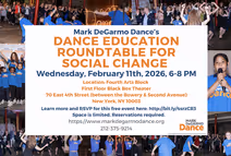 MDD’s Dance Education Roundtable for Social Change 2026
