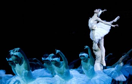 Swan Lake in-the-round show poster